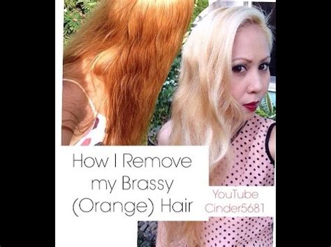 Dyed blonde hair looks great, but it can be a difficult color to maintain. How I Remove The Brazzines (orange) Of My Hair - YouTube