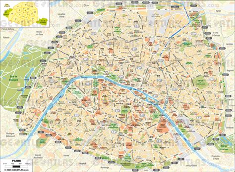 Printable Vintage Paris Maps