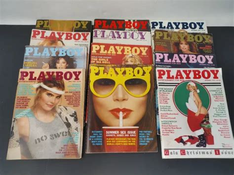 Vintage Playboy Magazines Complete Year Issues