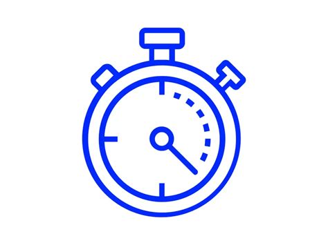 Clock Timer Blue Icon Png Vector In Svg Pdf Ai Cdr Format