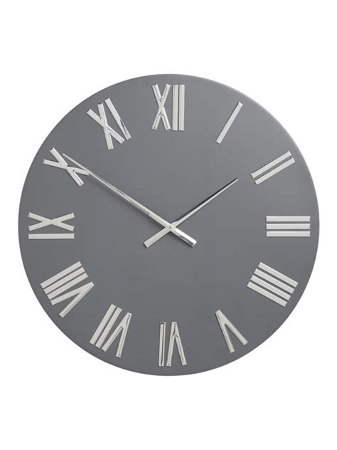 John Lewis Roman Numerals Large Wall Clock 60cm Graphite Large Wall