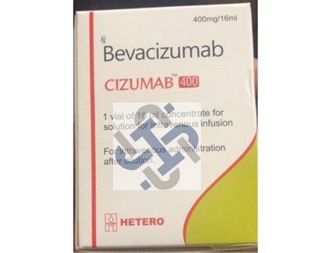 Hetero Healthcare Cizumab 400mg 16ml Bevacizumab Injection Packaging