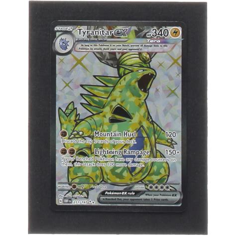 Tyranitar Ex Pokemon 2023 Obsidian Flames 211 Pristine Auction