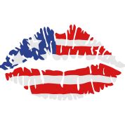 American Flag Lips Png png image
