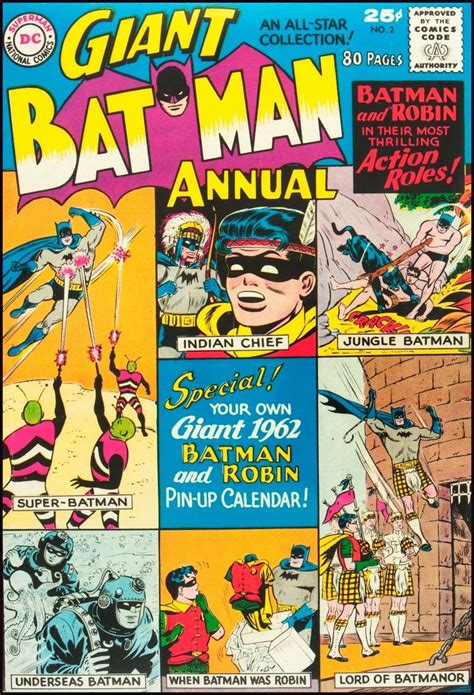 Giant Batman Annual 1961 Batman Comics Silver Age Comics Batman