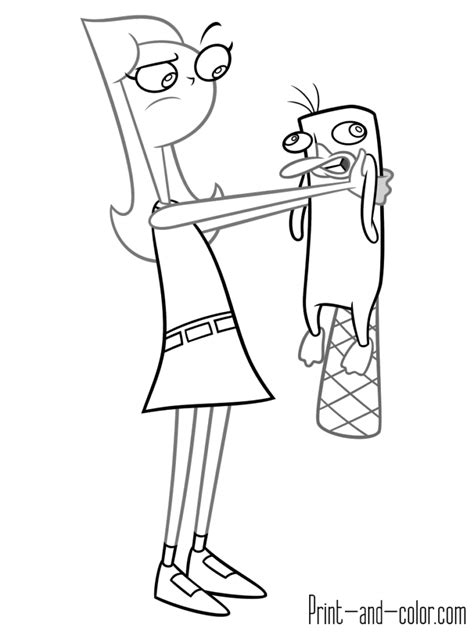 Phineas And Ferb Coloring Pages Print And
