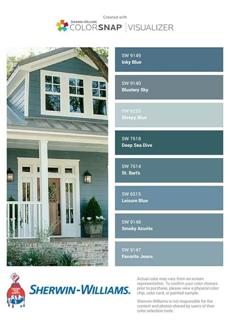 Blue Exterior House Paint Sherwin Williams Illustriousness Ejournal