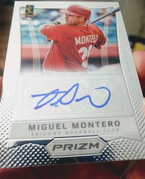 Arizona Diamondbacks Miguel Montero Autographed Card Special Cards