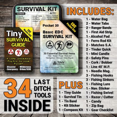 New Essential Edc Basic Survival Kit Build Bundle Ultimate