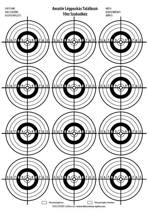 Printable 11X17 Targets