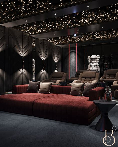 Luxurious Cinema Room Design From Base9 Studio On Behance Home