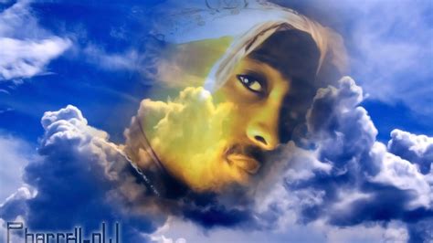 2pac Tupac In Blue Sky Background Hd Music Wallpapers Hd Wallpapers