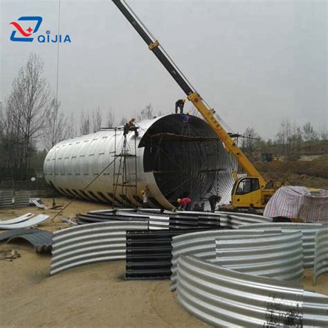 Large Diameter Corrugated Steel Pipe Structure Culverts