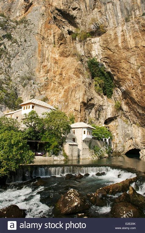 Bosnia And Herzegovina Near Mostar Blagaj Dervish Monastery Built In