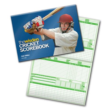 The Wisden Club Cricket Scorebook Cricshop