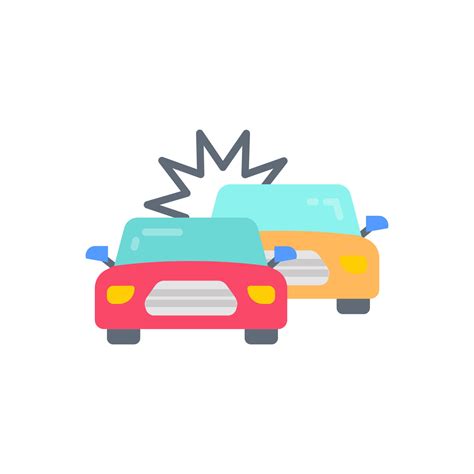 Road Accident Icon In Vector Illustration 24247495 Vector Art At Vecteezy