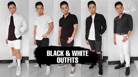 Black And White Outfit Ideas Pormahang Black And White Mens Fashion Ph