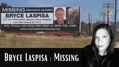 Bryce Laspisa Vanished Without A Trace Youtube