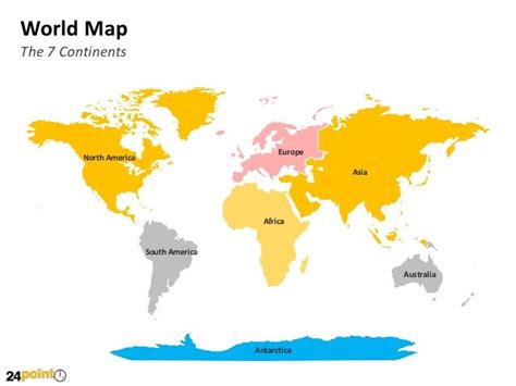Editable Powerpoint World Map Countries