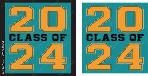 Class Of 2024 Illustration T Shirt Design Class Of 2024 Vector