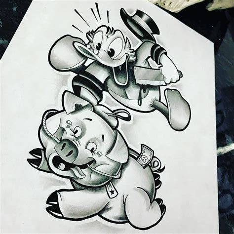 For many decades, people have associated. Gangster Cartoon Tattoo Designs
