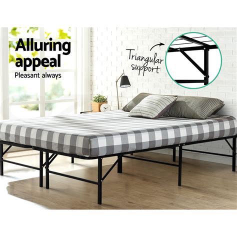 4.0 out of 5 stars. Artiss Folding Bed Frame KING SINGLE DOUBLE QUEEN Size ...