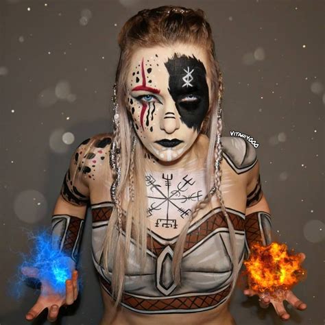 Viking Warrior Body Painting Clothes Painted On By Vitani4000 On