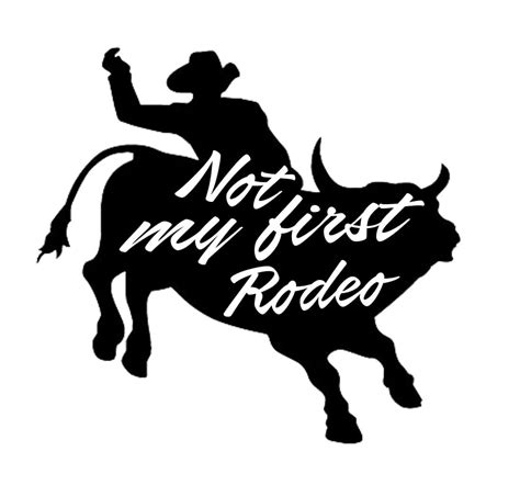 Rodeo Svg Bull Riding Png Steer Rider Dxf Clipart Eps Vector By
