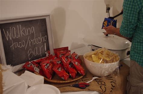 And taco bars are a suitable option for all kinds of gatherings. graduation - walking taco/nacho bar | micayla's graduation party | Pinterest