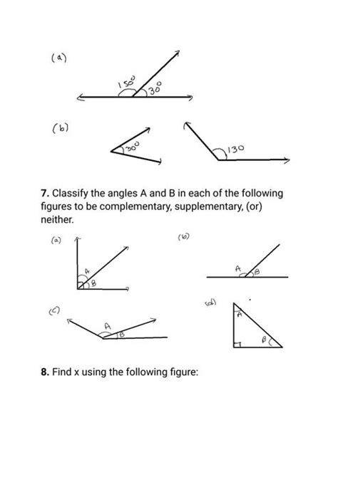 40 Complementary And Supplementary Angles Worksheet Answers Worksheet