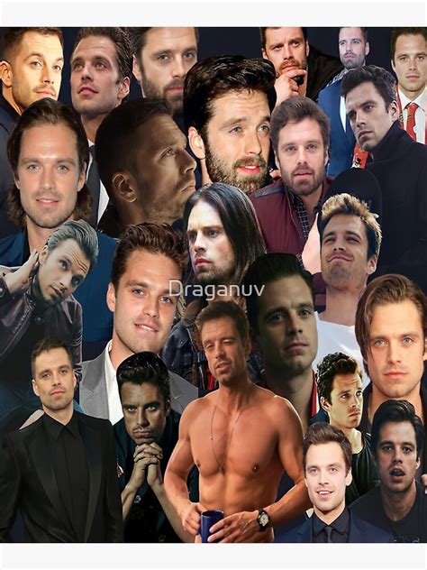 Sebastian Stan Photo Collage Sticker For Sale By Draganuv Redbubble