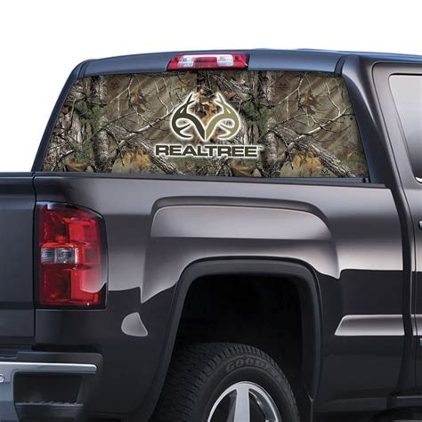 Camowraps Rear Window Graphic With Realtree Logo And Realtree Xtra