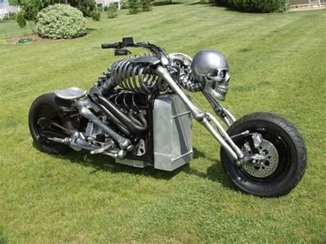 Totally Rad Choppers — Skull Chopper Custom Built Chopper Motorcycles
