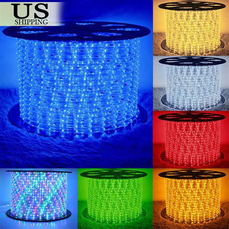 100ft Led Rope Lights Cuttable And Connectable Led Strip Lights Outdoor