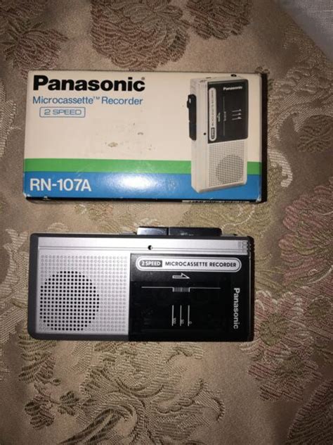 Vintage Panasonic Microcassette Recorder Rn 107a 2 Speed Tested Silver