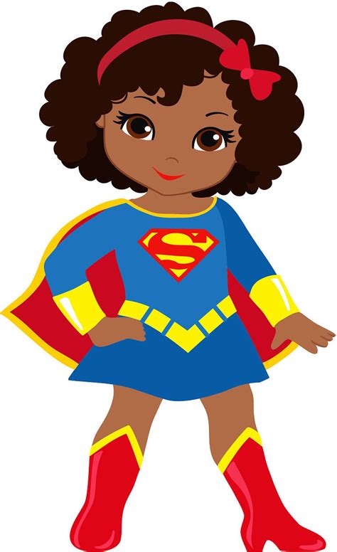 12 Superwoman Supergirl African American Female Stickers For Planners