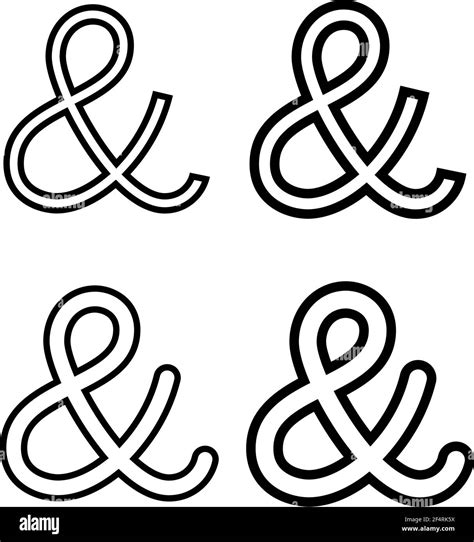 Símbolo De Ampersand Símbolo De Ampersand Ilustración Del Arte