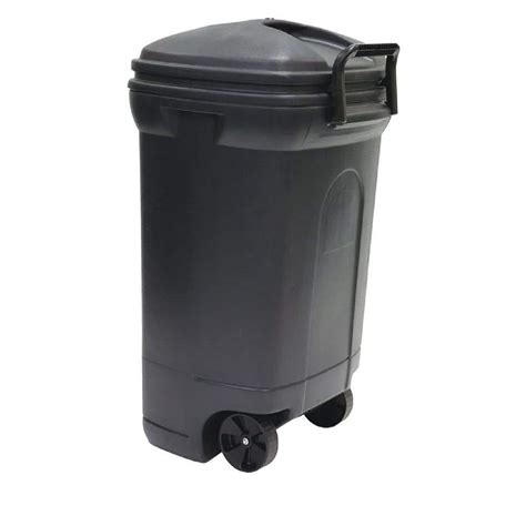 United Solutions 45 Gal Plastic Wheeled Outdoor Trash Can Tb8017 The