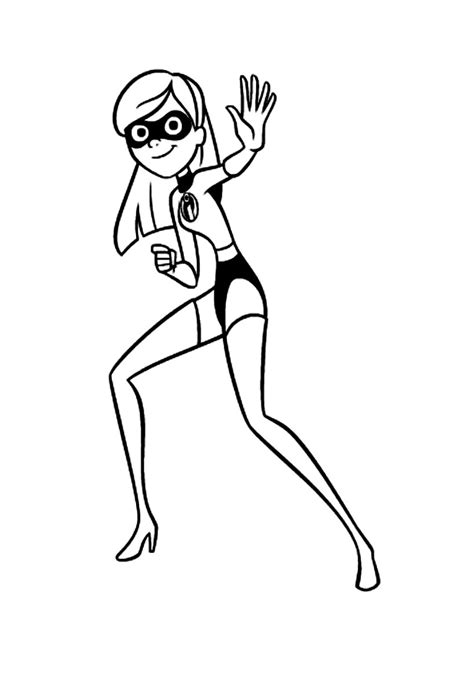 The Incredibles Coloring Page The Incredibles Violet Coloring Images