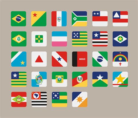 Brazilian States Flags As Icons Vexillology