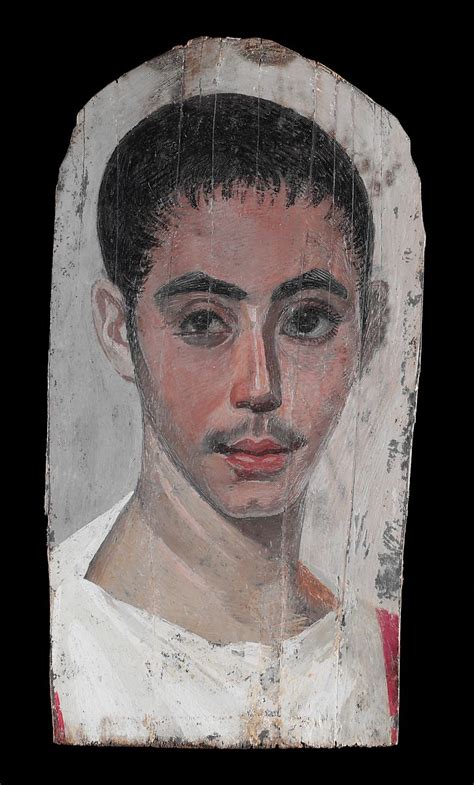 Mummy Portrait Of A Youth With An Eye Condition Roman Period R Ancientrome
