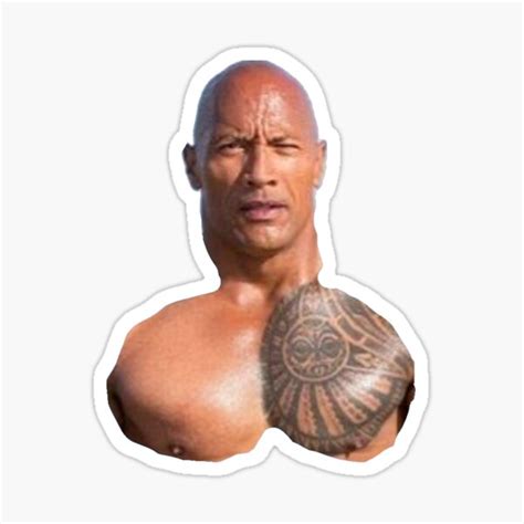the cock dwayne johnson the rock shaped as a cock sticker for sale by lifeples redbubble