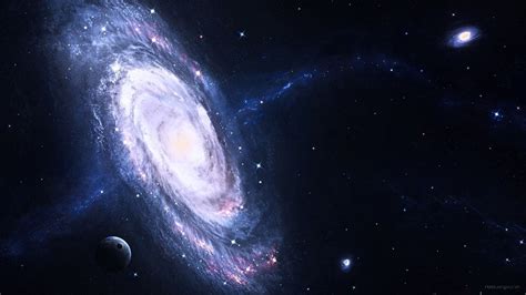 Space Artwork Space Art Spiral Galaxy Planet Wallpapers Hd