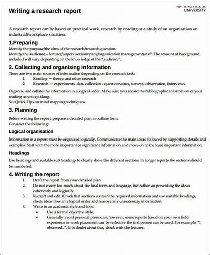 Writing Sample Research Report Structure Examples Presentation