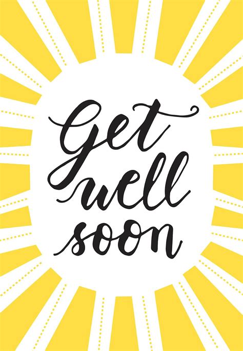 Free Printable Black And White Get Well Cards
