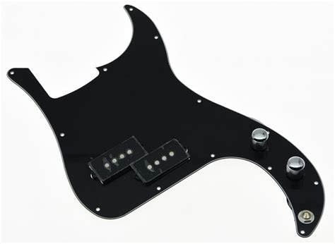 Black Prewired P Bass Pickguard Loaded Pickups For Fender Precision Bass Guitar Ebay