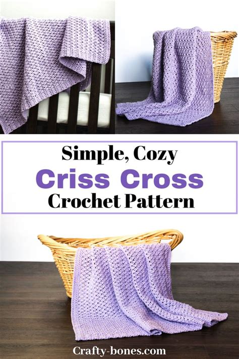 Criss Cross Crochet Blanket Pattern Crochet Blanket Patterns Crochet