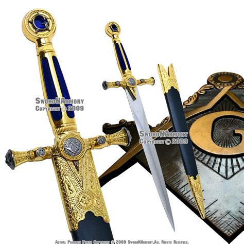 Masonic Ceremonial Dagger Templar Knight Freemasonry Short Sword Ebay