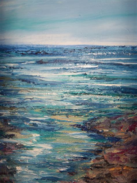 Original Acrylic Canvas Seascape Painting By Sheri 20x24x1