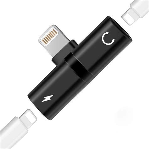 Iphone Adapter Splitter 2 In 1 Dual Lightning Audio And Charge Adapter